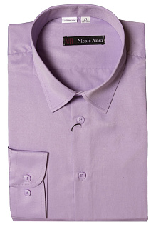 Магазин одежды для высоких людей – Сорочка NICOLO ANGI однотонная, сиреневый