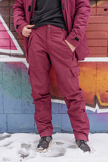 Магазин одежды для высоких людей – Горнолыжные брюки Taller Ancelle, бордовый