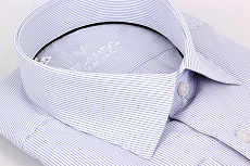 Магазин одежды для высоких людей – Сорочка RICARDO тонкая микрополоска, голубой