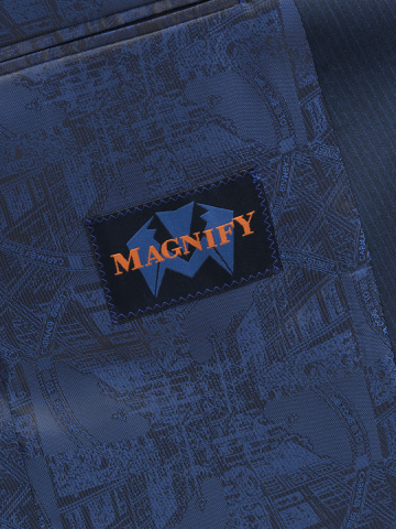 Магазин одежды для высоких людей – Костюм MAGNIFY классический тонкая полоска, синий