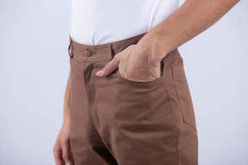 Магазин одежды для высоких людей – Брюки-casual OldWhale Regular, коричневый