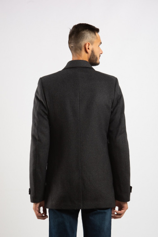Магазин одежды для высоких людей – Пальто мужское Diboni с подстежкой, графит