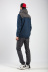 Магазин одежды для высоких людей – Ветровка мужская Old Whale Split, сине-серая
